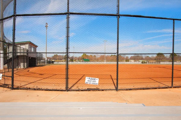 Campo di palla con recinzione — Foto Stock