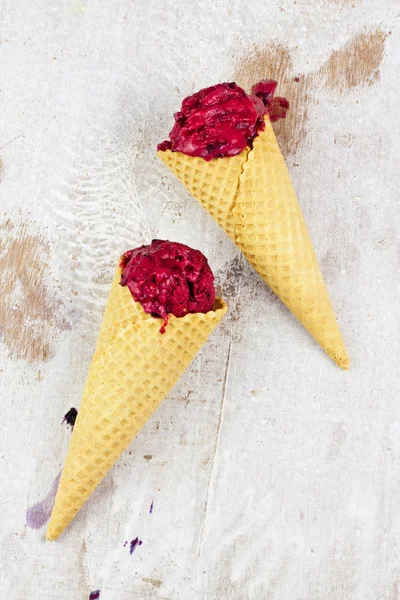 Berry ice with cinnamon and yogurt — Stock Photo, Image