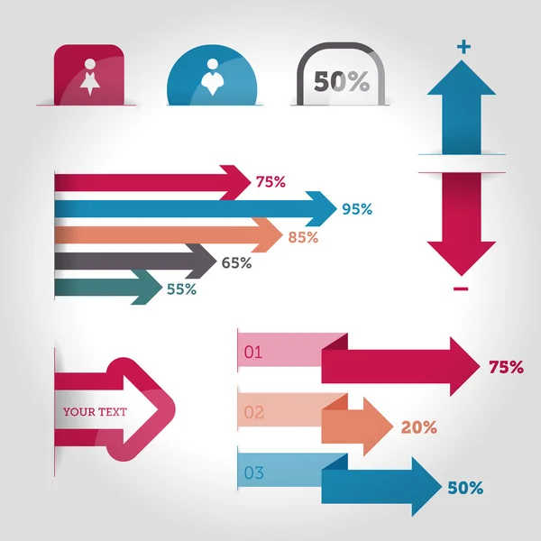 Infografika — Stockový vektor