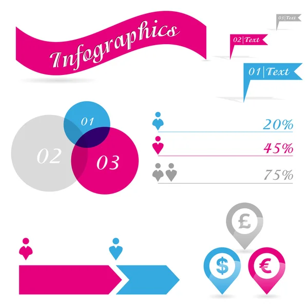 Infografiske designelementer – Stock-vektor