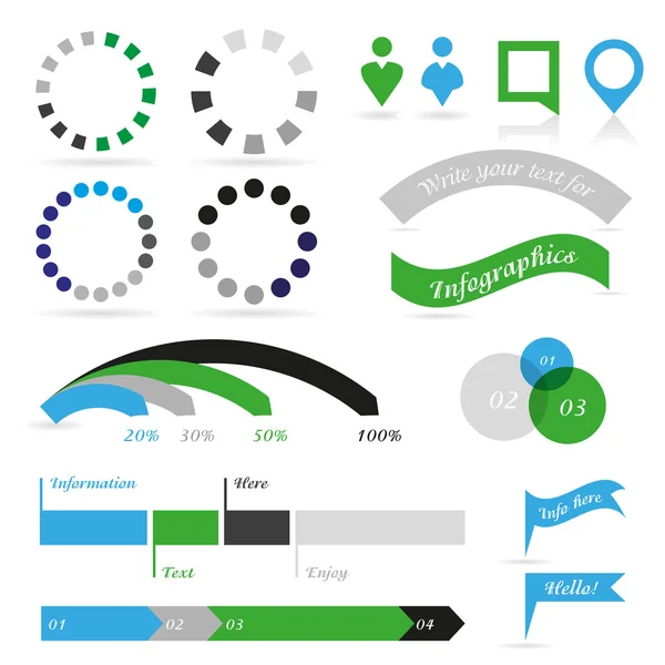 Info grafik design elementer – Stock-vektor