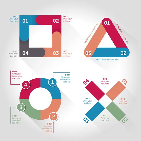 인포 그래픽 디자인 요소 — 스톡 벡터
