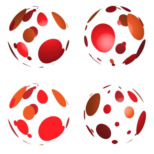 Abstract vector balls — Stock Vector
