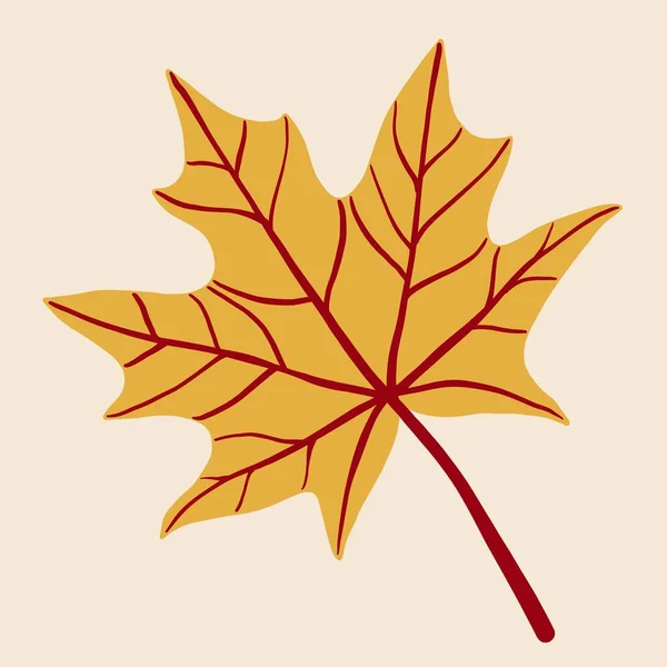간단명료 단풍잎 — 스톡 벡터