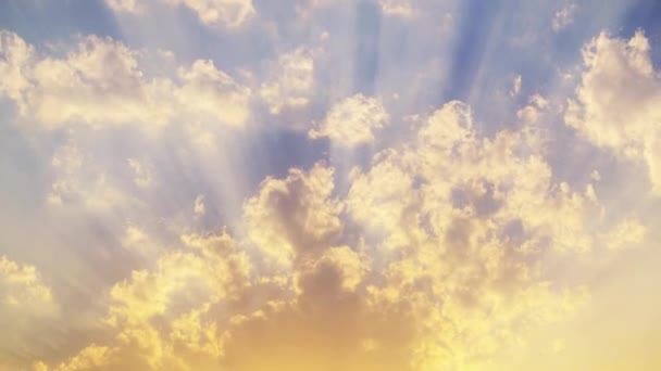 Zeitraffer Von Majestätischen Sonnenuntergang Oder Sonnenaufgang Landschaft Schöne Wolke Und — Stockvideo