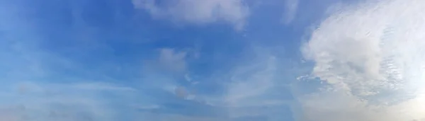 Panorama Sky Cloud Sunny Day Beautiful Cirrus Cloud — 图库照片