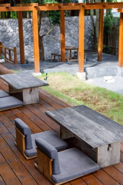 Japon tarzı bir kafenin iç tasarımı Kafe Tasarım İç Tasarım Dükkanı Konsepti