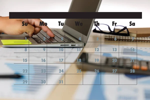 Agenda Aktivitäten Informationen Kalender Veranstaltungen Und Tagungstermine — Stockfoto