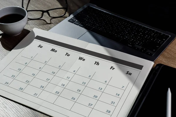 Agenda Actividad Calendario Información Eventos Cita Para Reunión —  Fotos de Stock