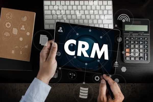 Crm Business Client Crm Management Analysis Service Concept Business Team — Photo
