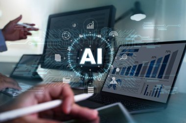 Robotik otomasyon robotu ai İş Veri Analizi Yönetimi İnovasyonu