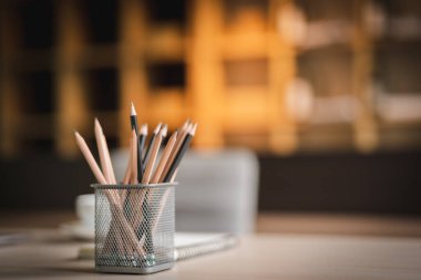 closeup Office business workplace with laptop on desk computer background document on table copy space workspace creative design books, modern interior