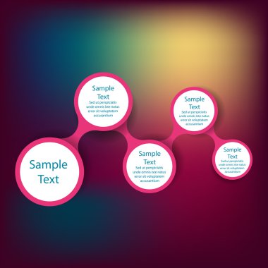 metaball renkli yuvarlak diyagramı infographics