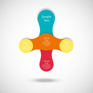 metaball renkli yuvarlak diyagramı infographics