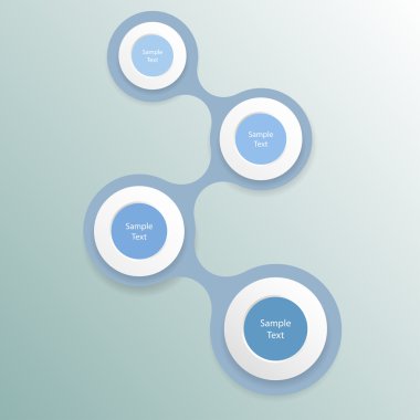 metaball renkli yuvarlak diyagramı infographics