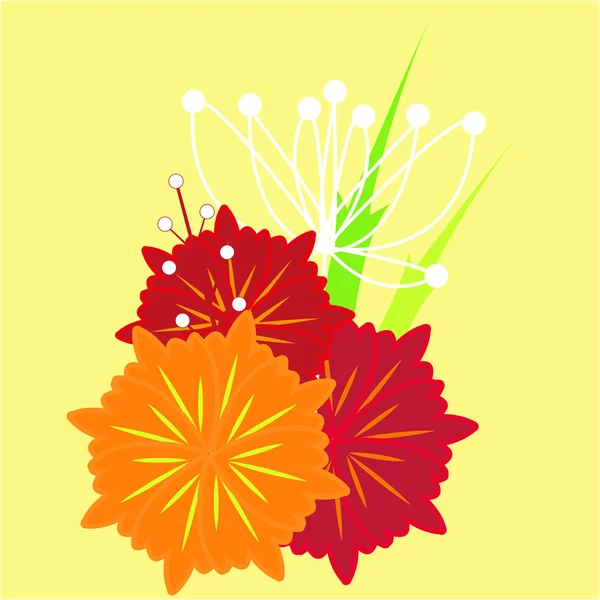 Vecteur printemps fleur fond — Image vectorielle