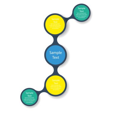renkli yuvarlak diyagramı infographics