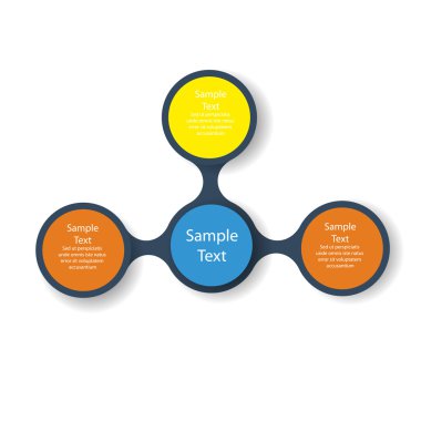 renkli yuvarlak diyagramı infographics