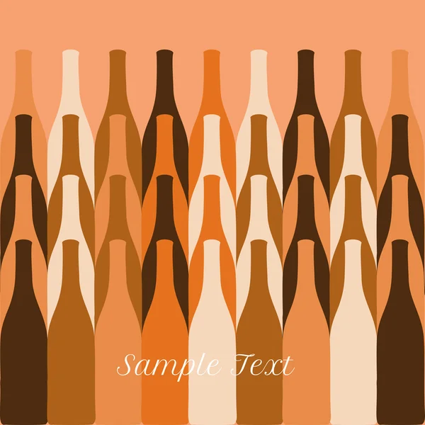 Ensemble vectoriel de bouteilles de vin ou de vinaigre silhouettes — Image vectorielle
