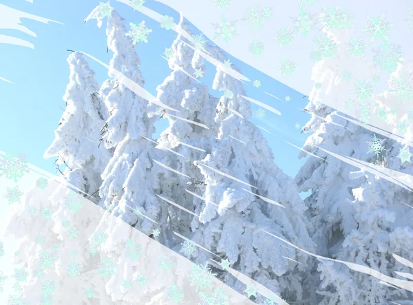Vinter bakgrund Stockbild