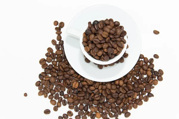 Coffee Beans In Cup — Stock Photo, Image