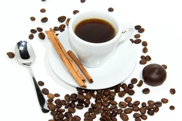 Kopp espressokaffe — Stockfoto