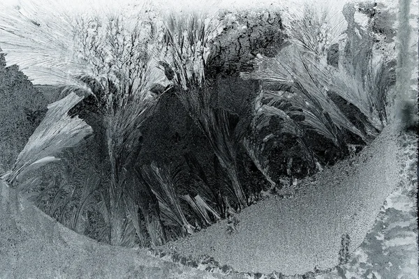 Modèles de glace à une fenêtre — Photo