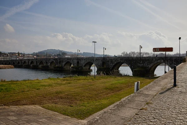 Puente Medieval Ponte Lima Norte Portugal — Foto de Stock