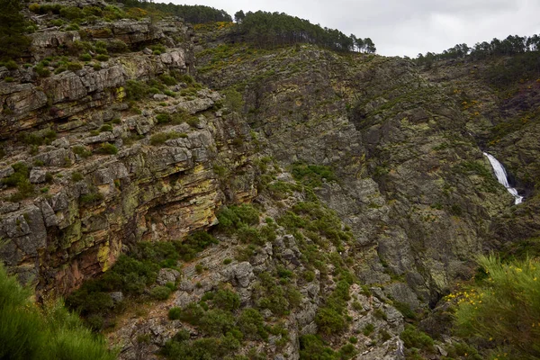 Φίσγκας Του Ερμέλο Καταρράκτης Στη Sierra Alvao Πορτογαλία — Φωτογραφία Αρχείου