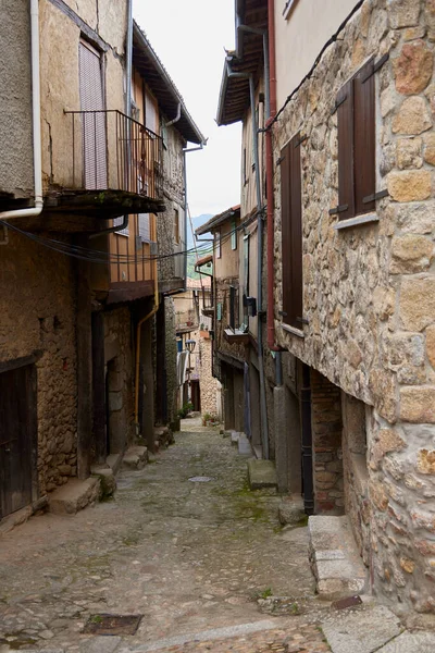 Medina Del Castaar Maio 2022 Casas Típicas Uma Cidade Castelhana — Fotografia de Stock