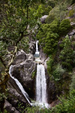 Arado nehrinin şelalesi, Sierra de Gers 'de (Portekiz)