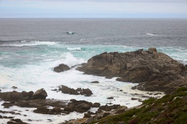 Laxe (Spain), August 20, 2022. Atlantic Ocean. This is one of the most dangerous areas of the Spanish coast