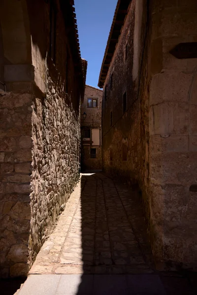 Medinaceli Španělsko Září2022 Typická Ulice Jedná Město Provincii Soria Autonomní — Stock fotografie