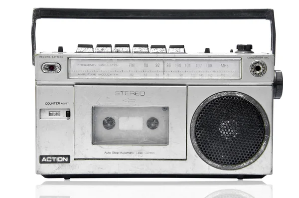 复古收音录音机 — 图库照片