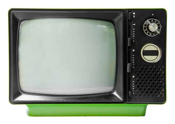 Vintage television isolated on the white background — Stock Photo, Image