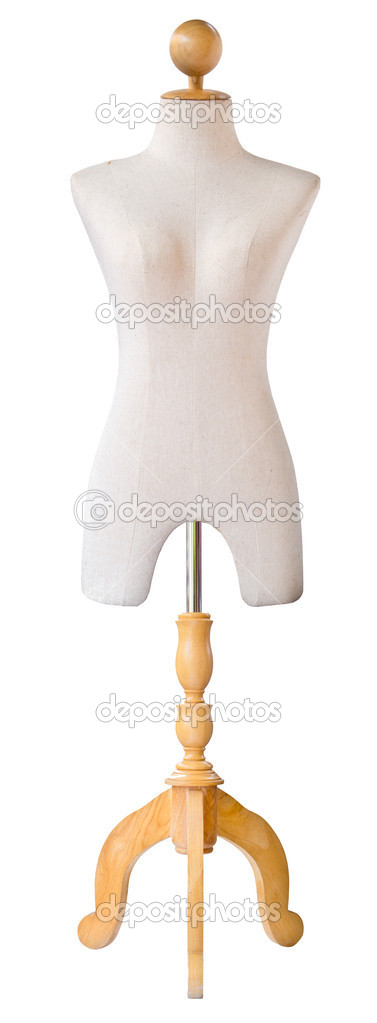 A mannequin on white background