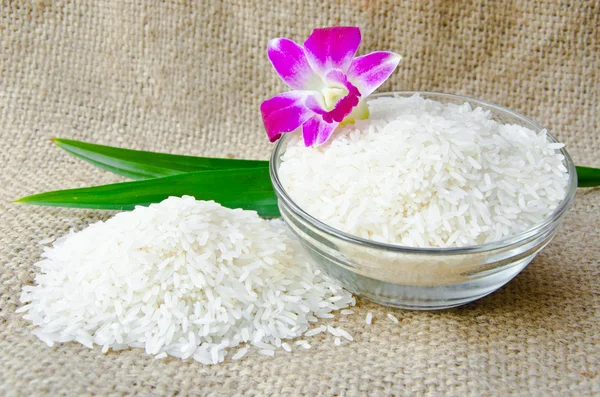 Cuenco de arroz jazmín tailandés — Foto de Stock