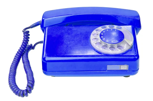 Alte alte Telefon isoliert auf weißem Hintergrund — Stockfoto