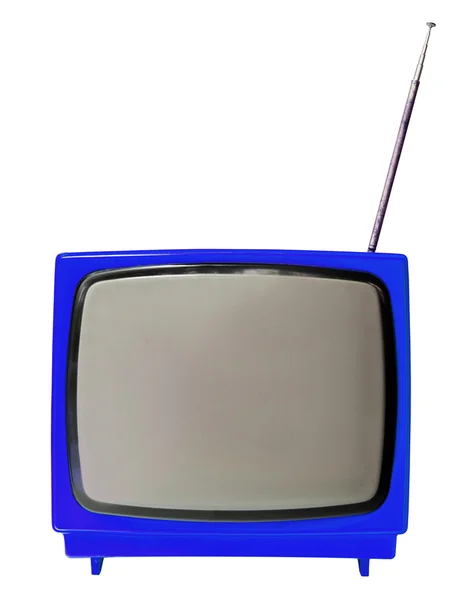 Vintage televisie geïsoleerd op de witte achtergrond — Stockfoto