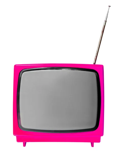 Televisión vintage aislado en el fondo blanco — Foto de Stock