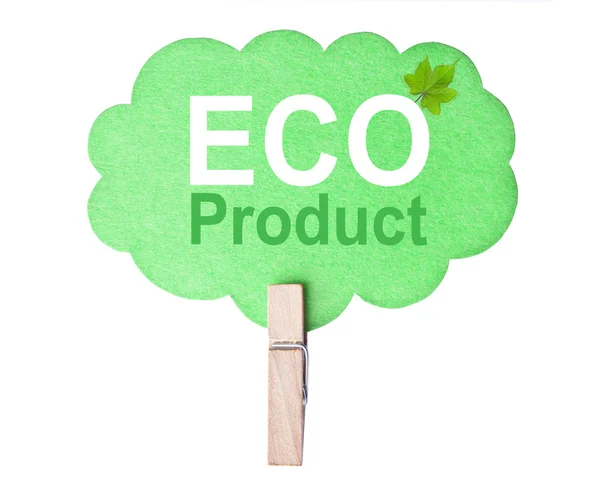 Eco rótulo amigável. Produto ecológico — Fotografia de Stock