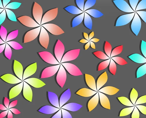 Bunte Blumen Hintergrund Muster — Stockfoto
