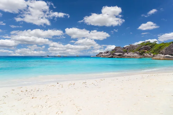 Beleza Praia Tropical Ilhas Similares Mar Andamão Parque Nacional Província — Fotografia de Stock