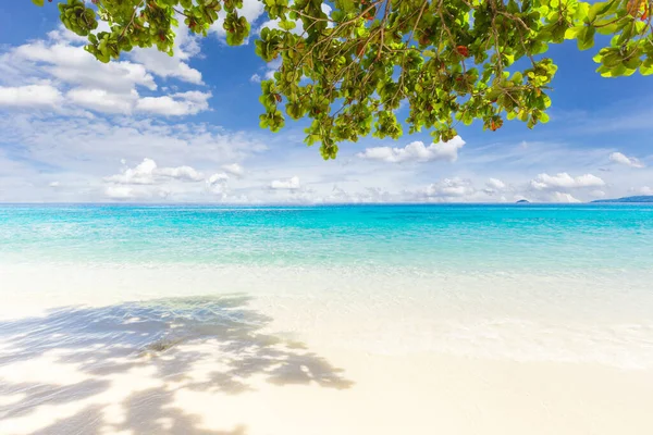 Praia Bonita Céu Azul Ilhas Similares Tailândia Férias Férias Fundo — Fotografia de Stock