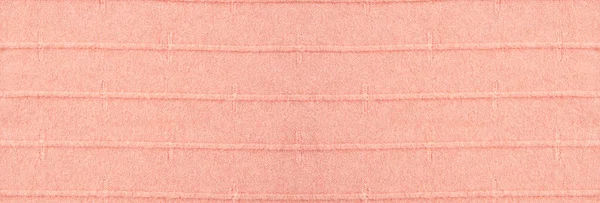 Rosafarbener Strickteppich Aus Nächster Nähe Textile Textur Detailliert Warmen Garn — Stockfoto
