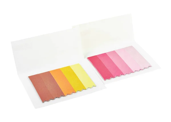 Conjunto Índice Papel Adhesivo Multicolor Aislado Sobre Fondo Blanco Guardar — Foto de Stock