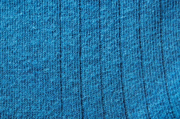 Alfombra Punto Azul Cerca Textil Textura Detallada Hilo Caliente Fondo — Foto de Stock