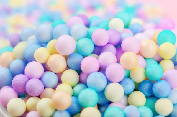 Foam Beads Various Colors Brightly Colored Abstract Background — Stock Photo, Image