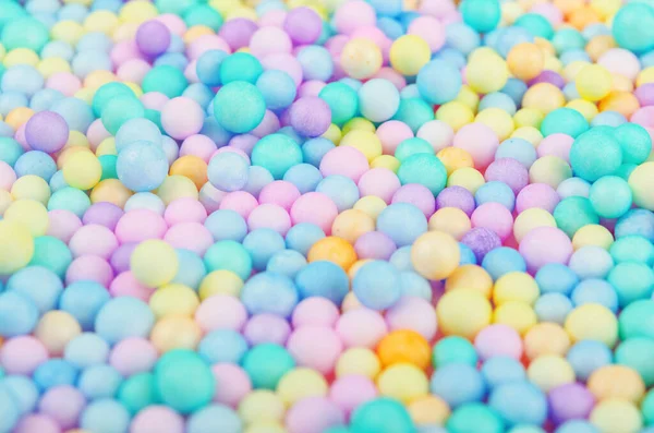 Foam Beads Various Colors Brightly Colored Abstract Background — Stock Photo, Image