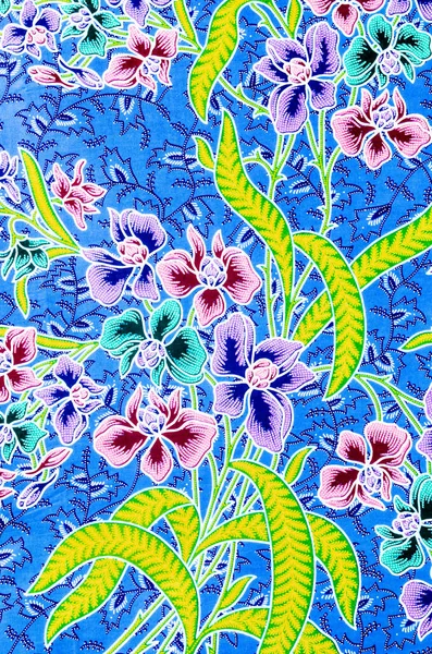 Tradiční Batik Sarong Vzor Pozadí — Stock fotografie